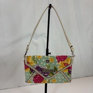 Relic by Fossil Floral Envelope Shoulder Bag Canvas Boho Purse